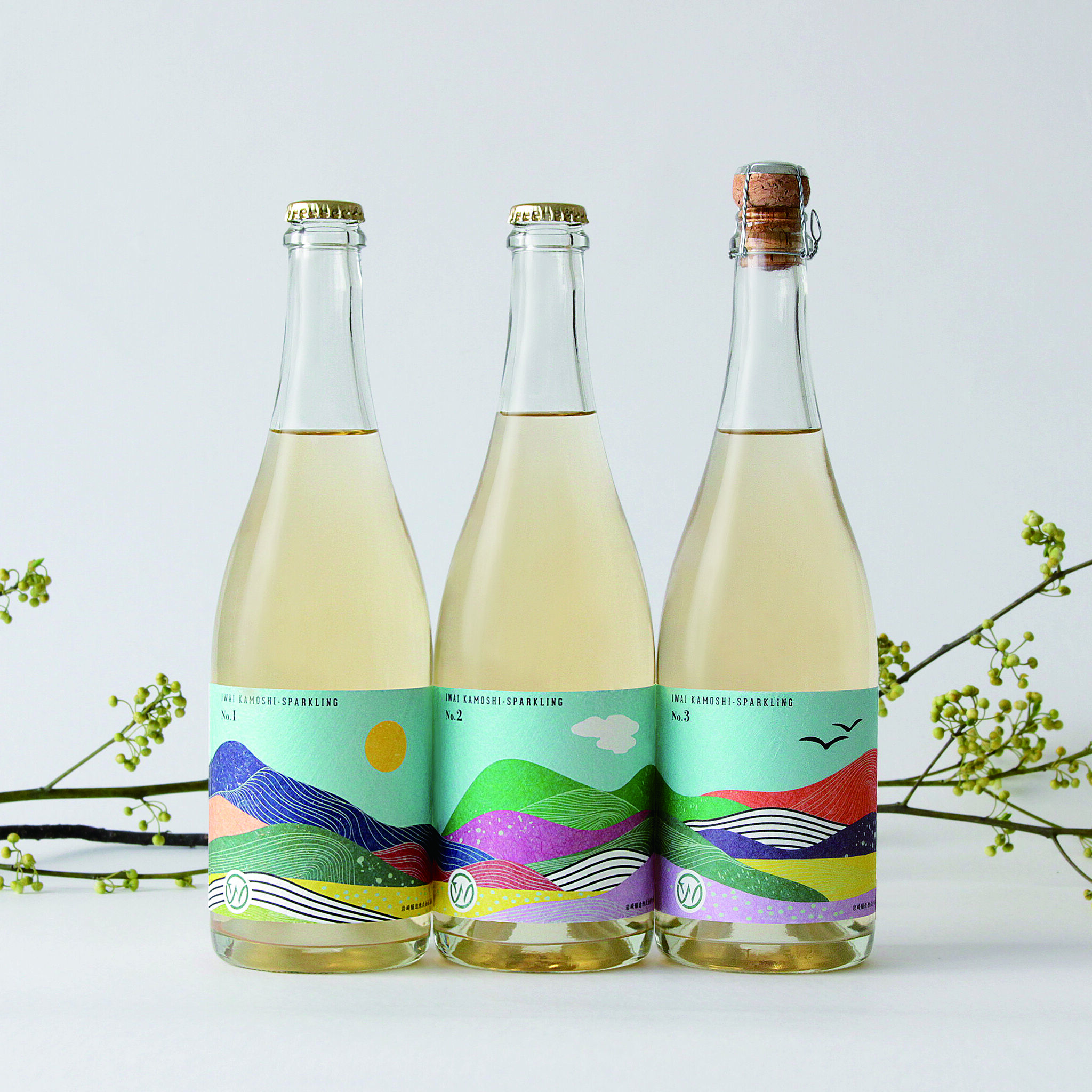 Indigo Design Award: IWAI KAMOSHI-SPARKLING No.1 - No.3