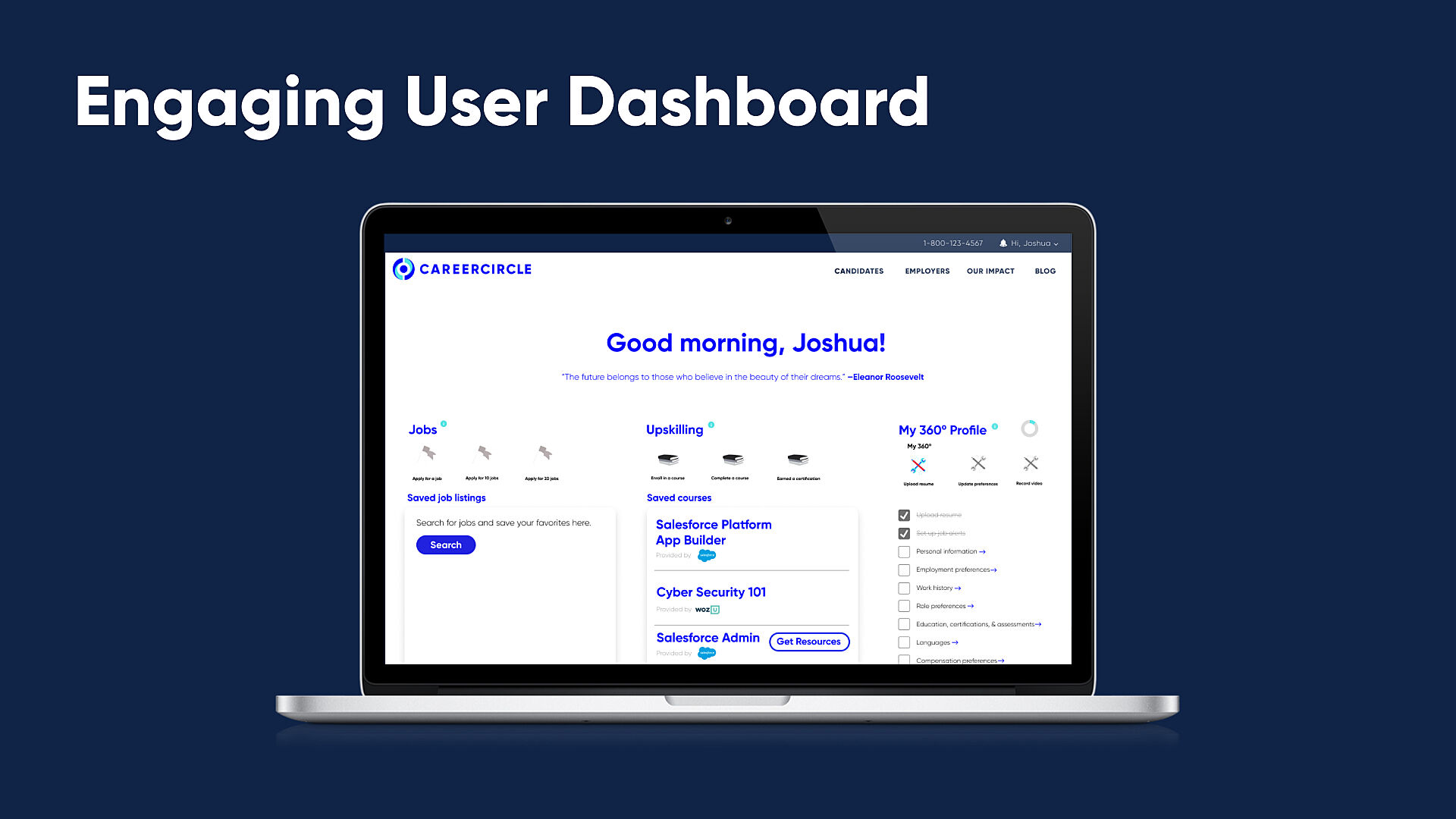 CareerCircle UI/UX Design Indigo Award winner 2023